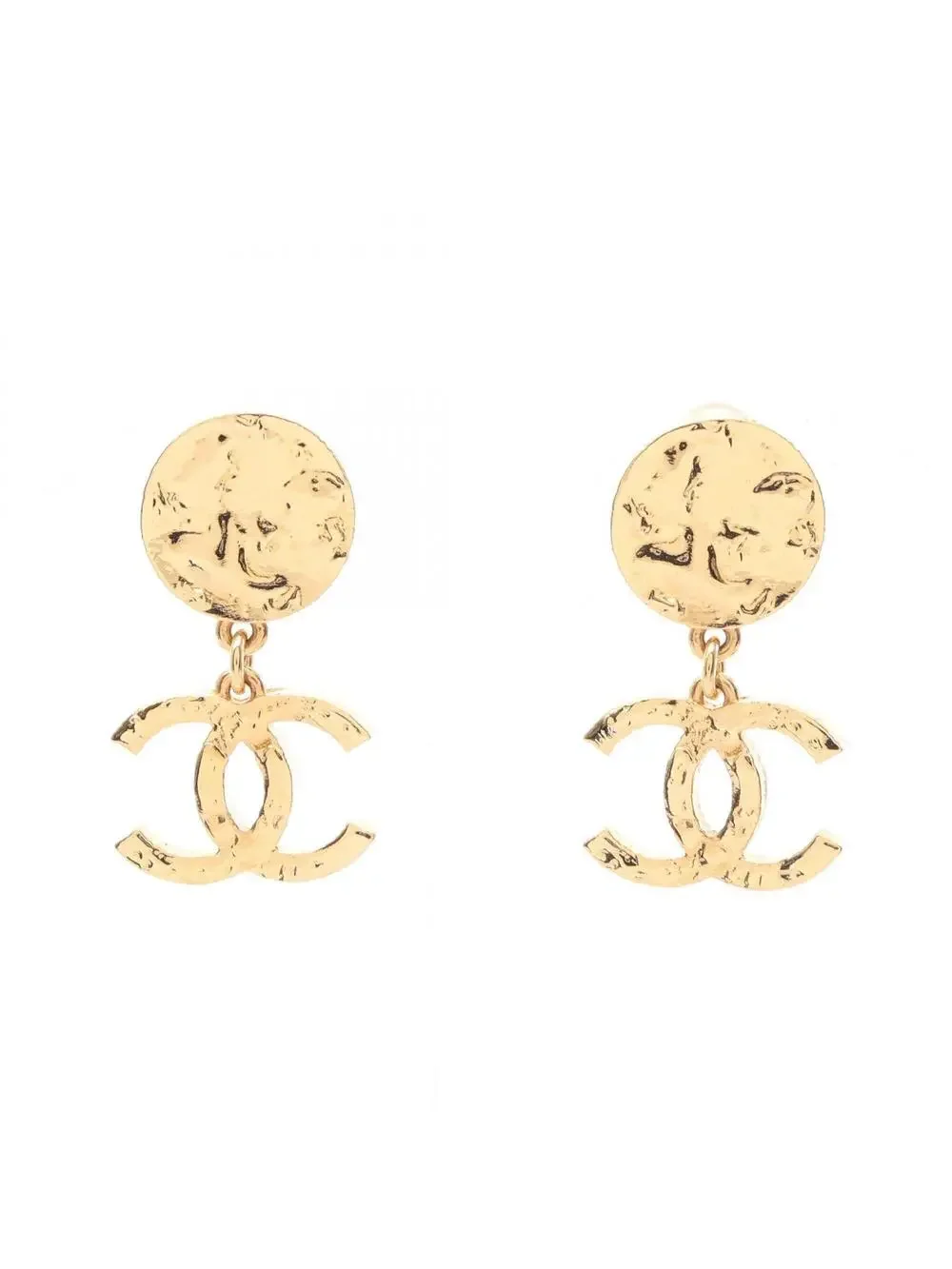 Chanel Cc Logo Clip-On Earrings Metal #327456C10B